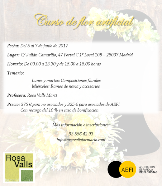 Curso flor artificial