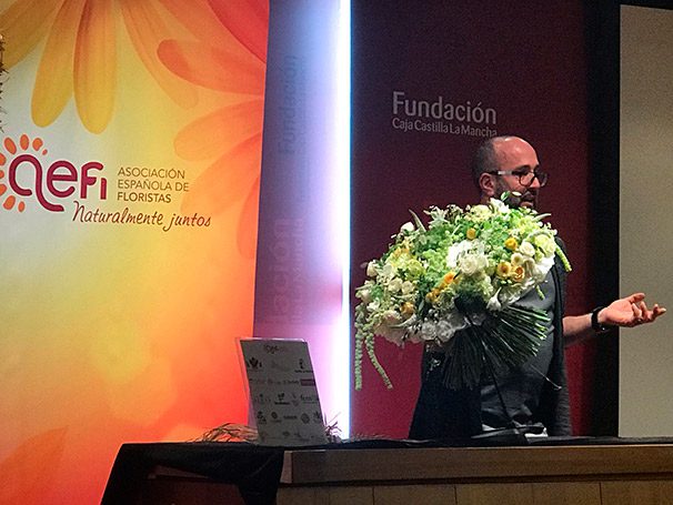 Demostración floral de Miguel Ángel Delgado