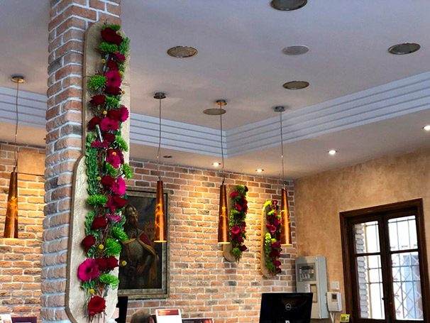 Decoración floral del hotel Sercotel Alfonso VI