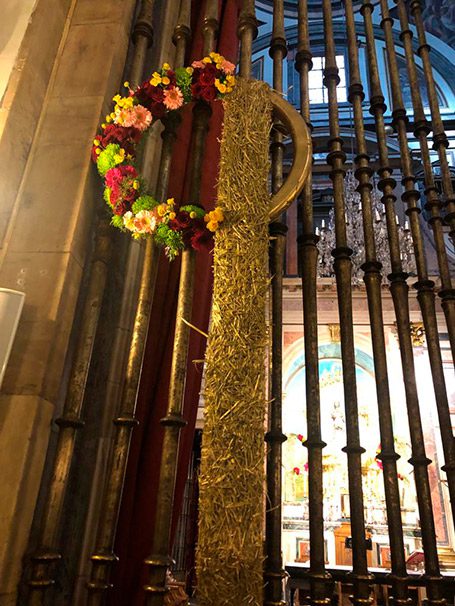 Decoración floral de la Capilla del Santísimo de la Catedral de Toledo