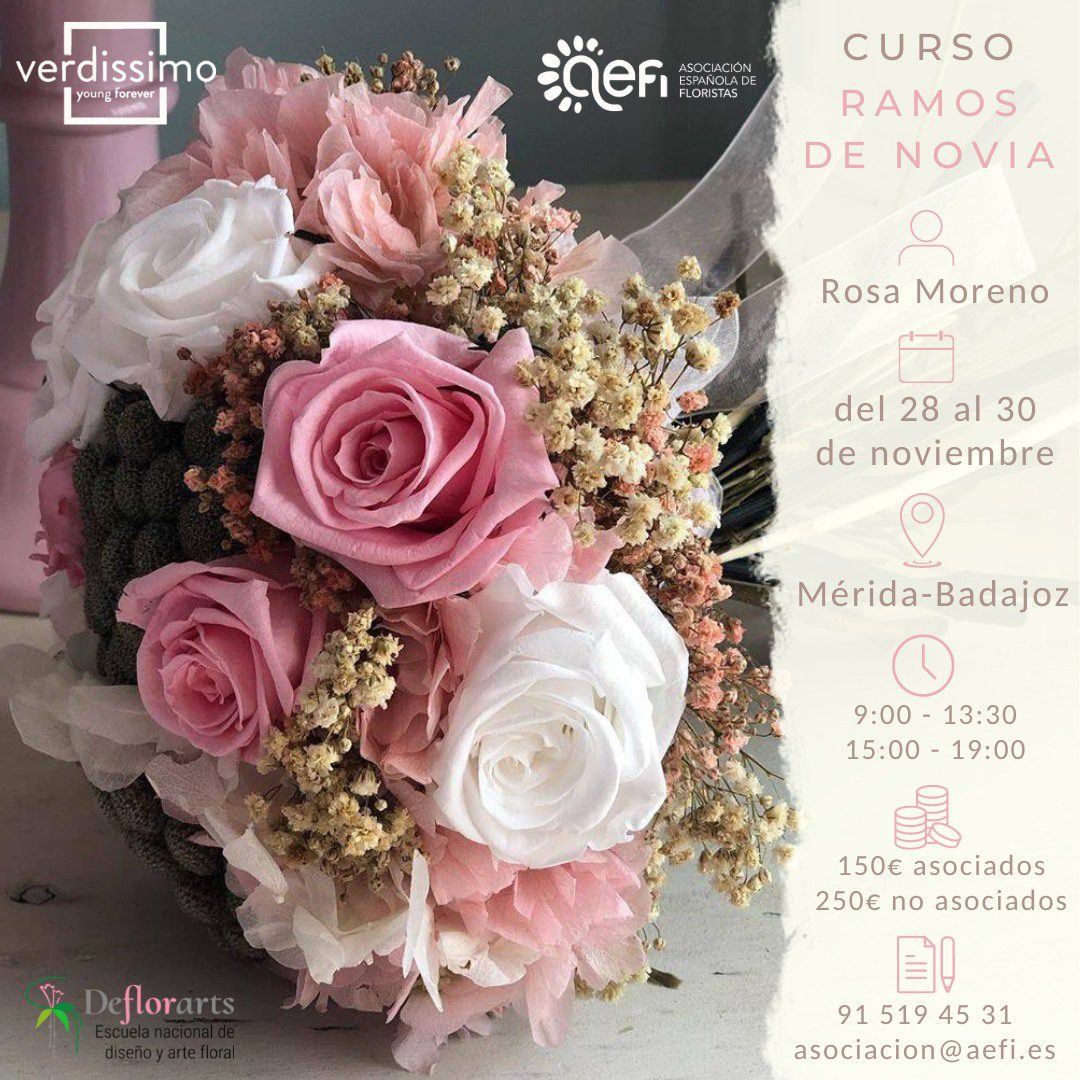 curso de ramos de novia preservados